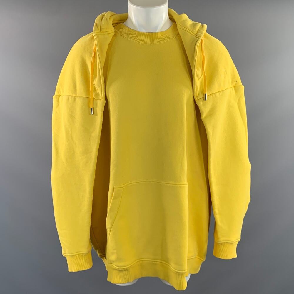 Y/PROJECT Size M Yellow Cotton Hoodie Sweatshirt